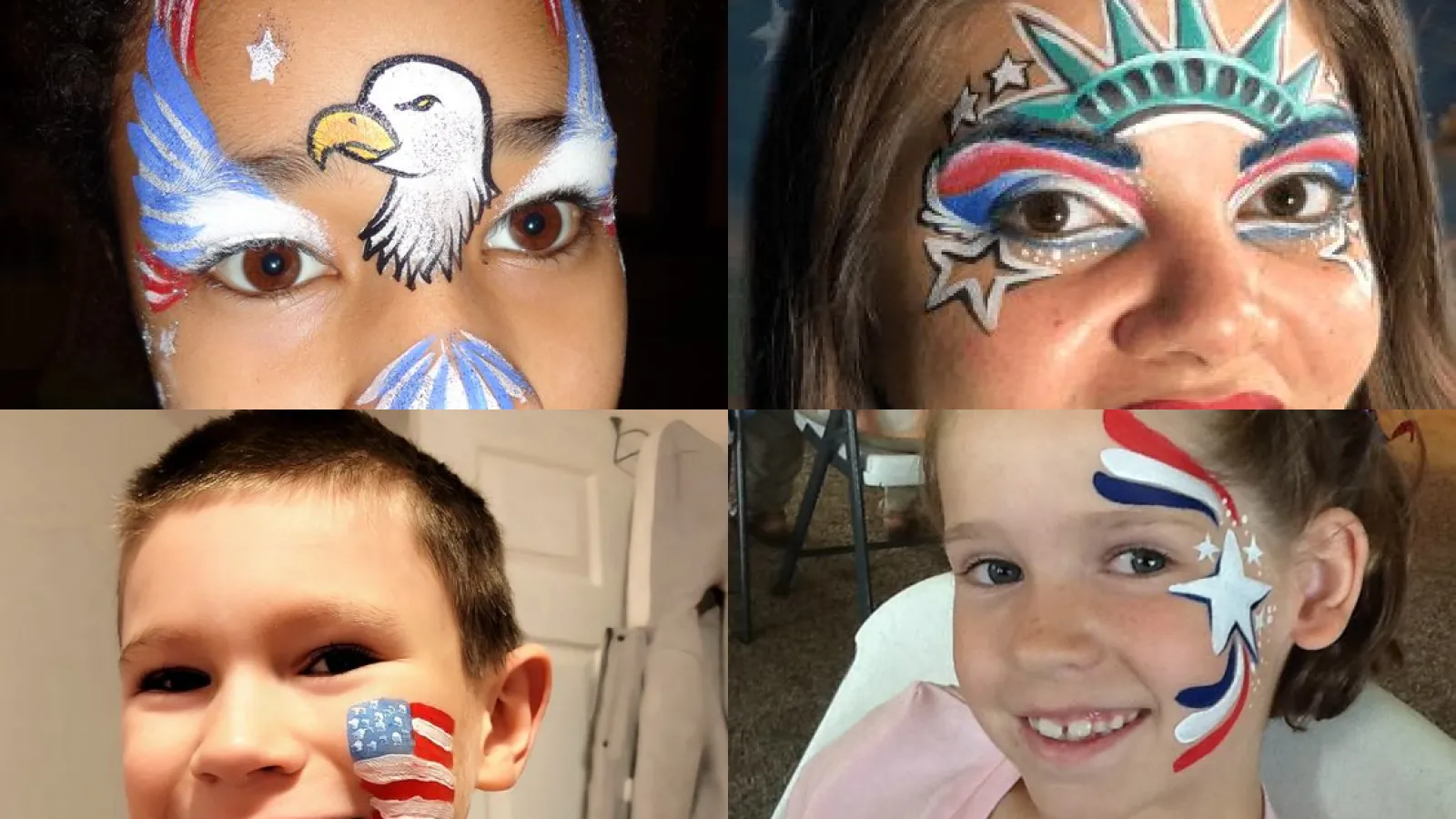 30+ Stunning 4th July Face Paint Ideas That Steal the Show